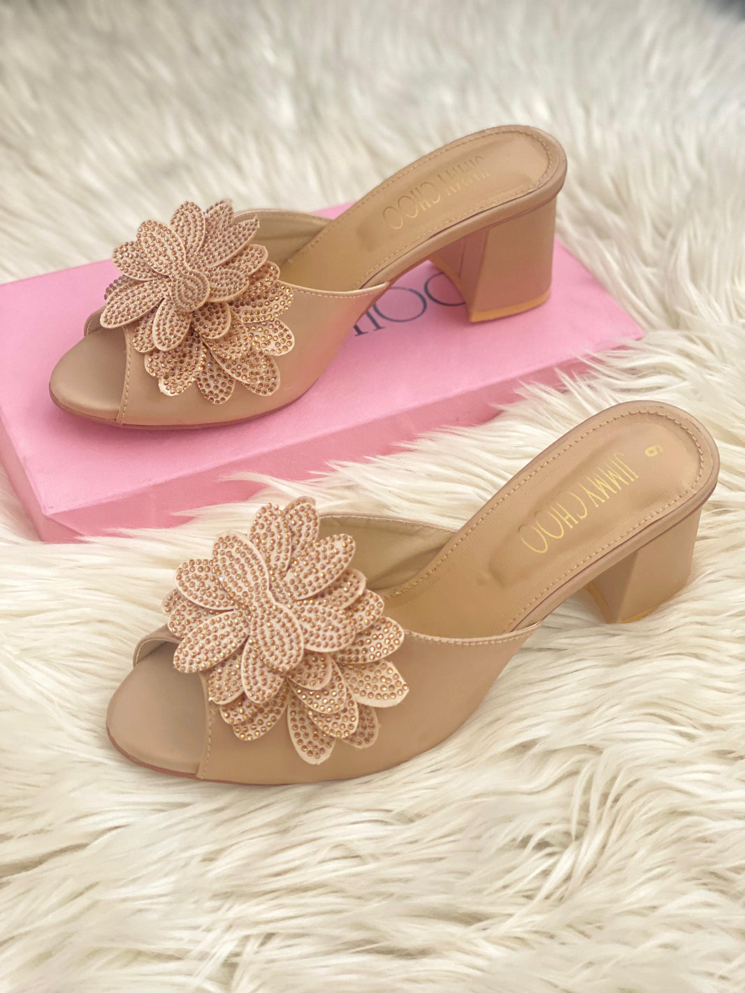 Jimmy Choo Floral Block Heels