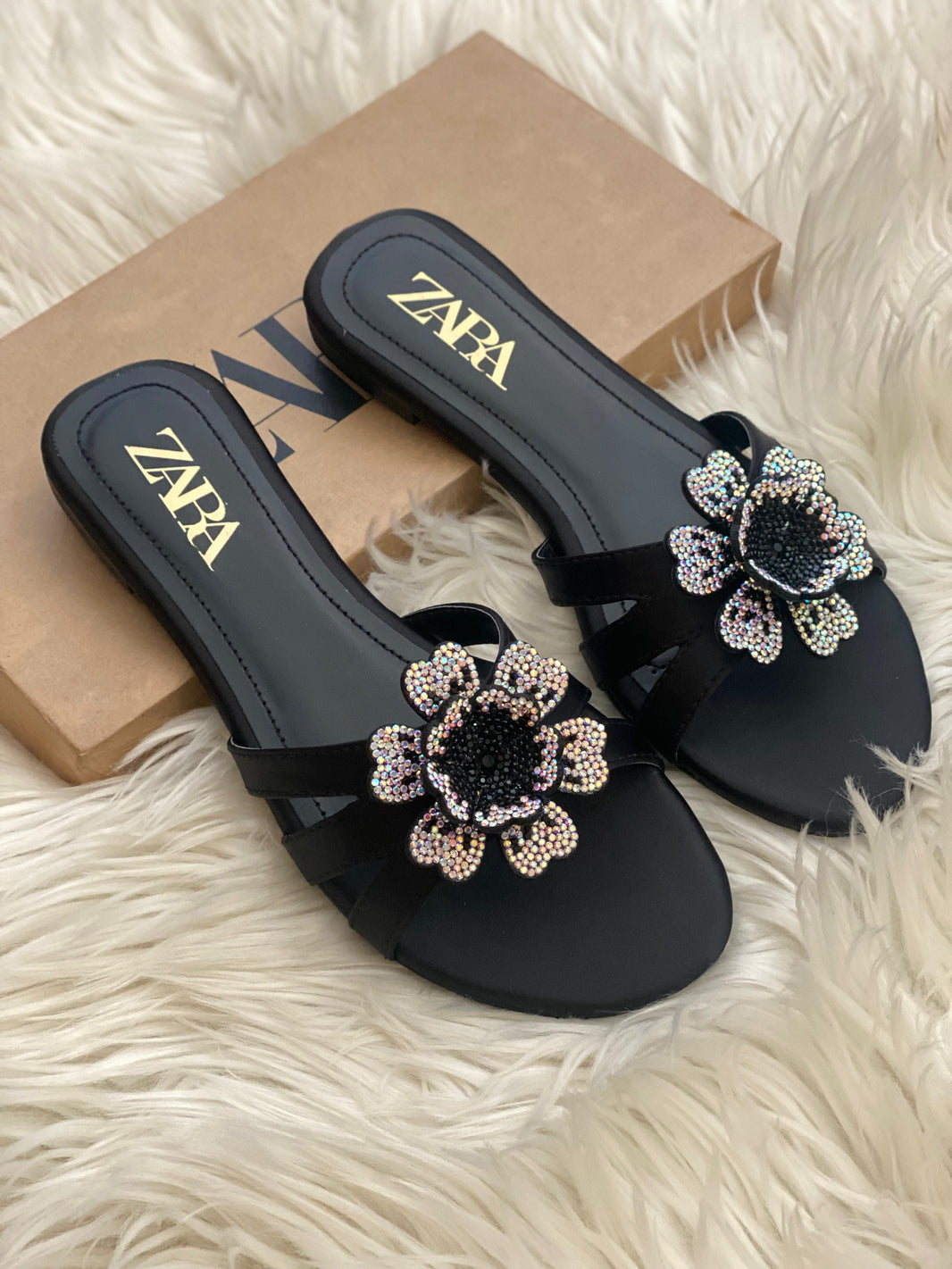Zara Floral Signature Sandals