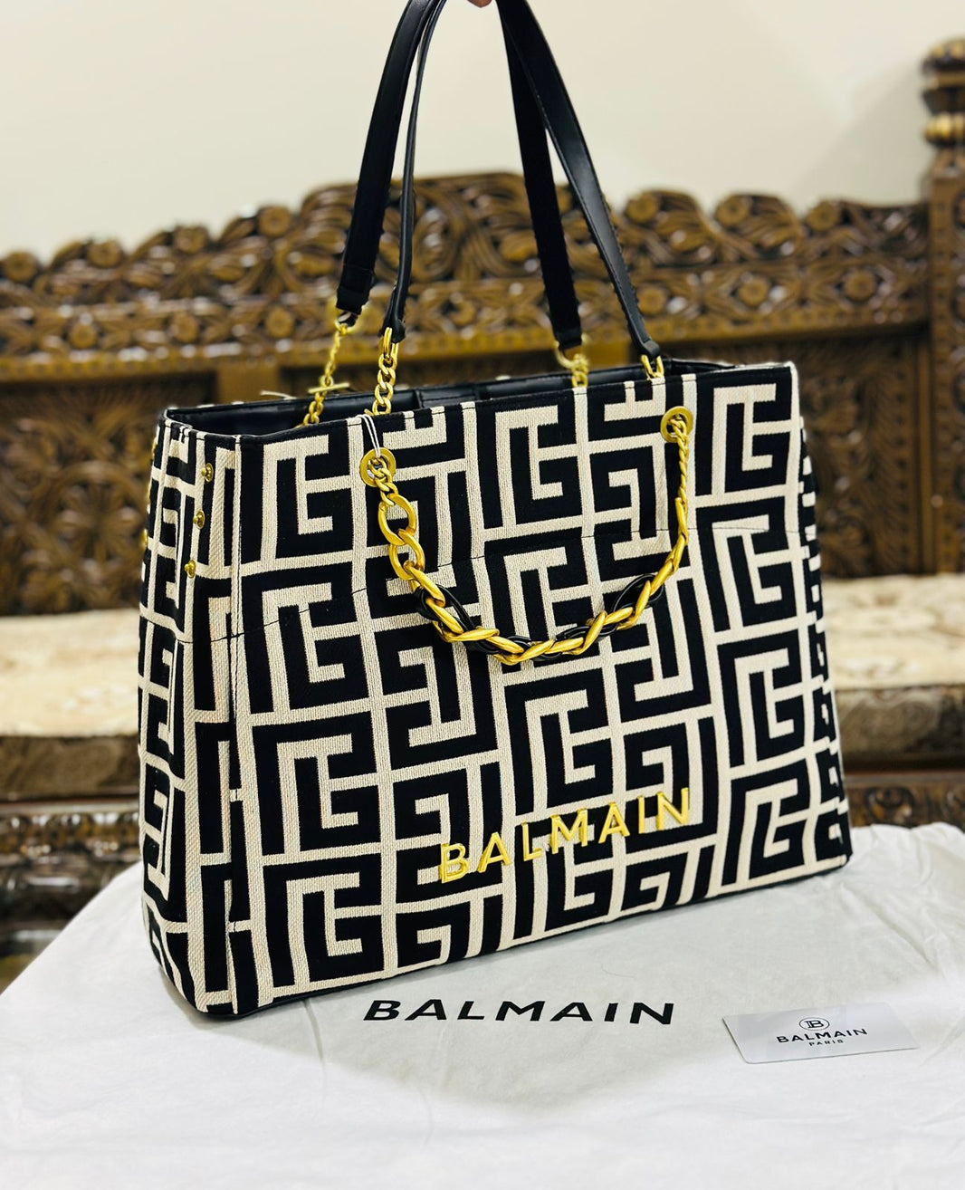 Balmain Signature Shoulder Bag