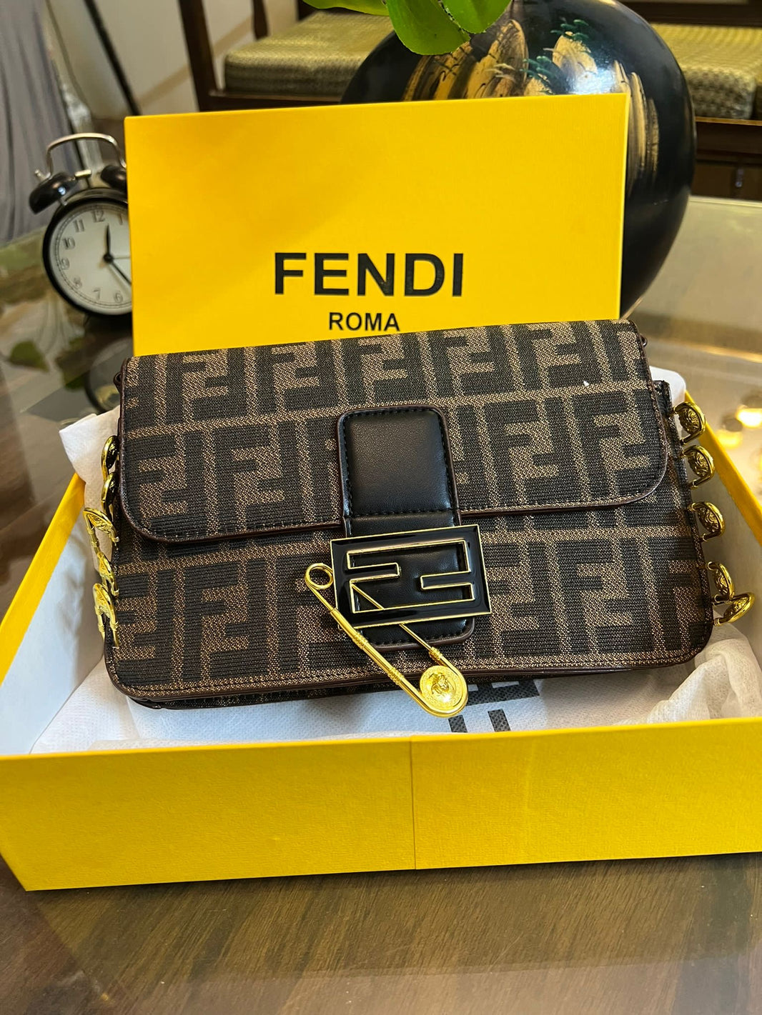 Fendi X Versace Baguette Crossbody