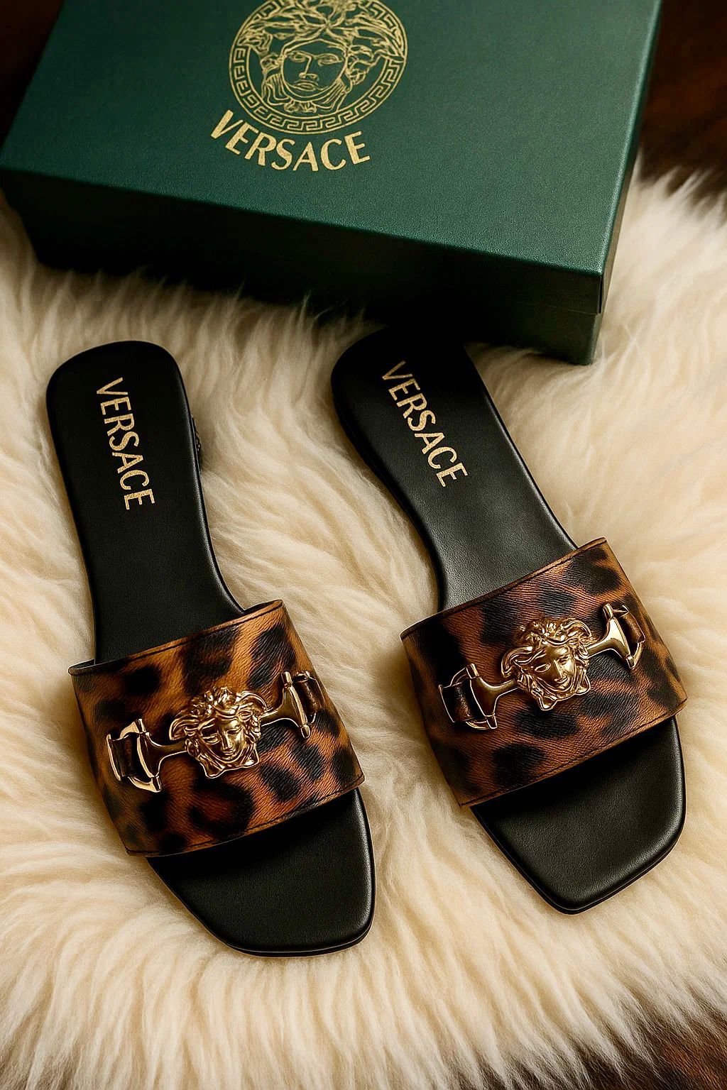 Versace Logus Flat Slippers