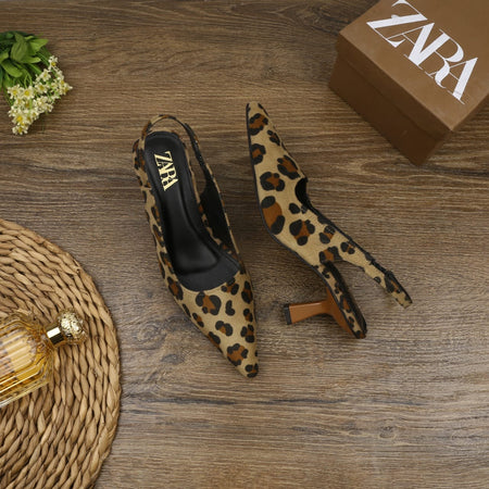 Zara Leopard Heels