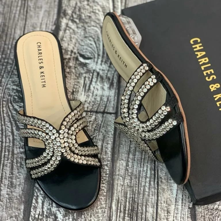 Charles & Keith Embroided Sandals