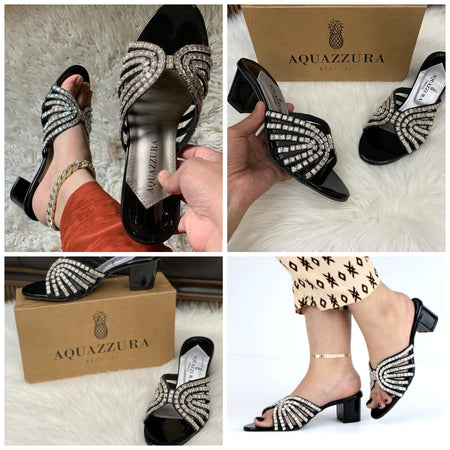 Aquazarra Embroided Heels