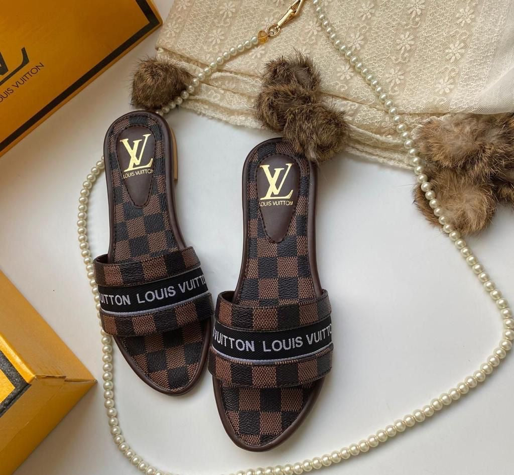 Louis Vuitton Leather Crafted Sandals