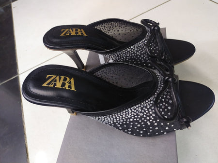 Zara Fish Net Heels