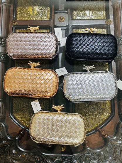 Bottega Veneta Patent Clutch