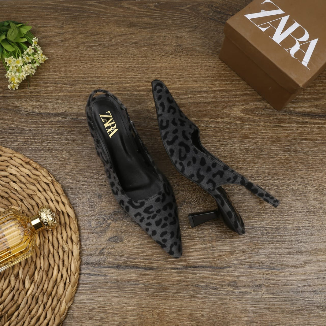 Zara Leopard Heels