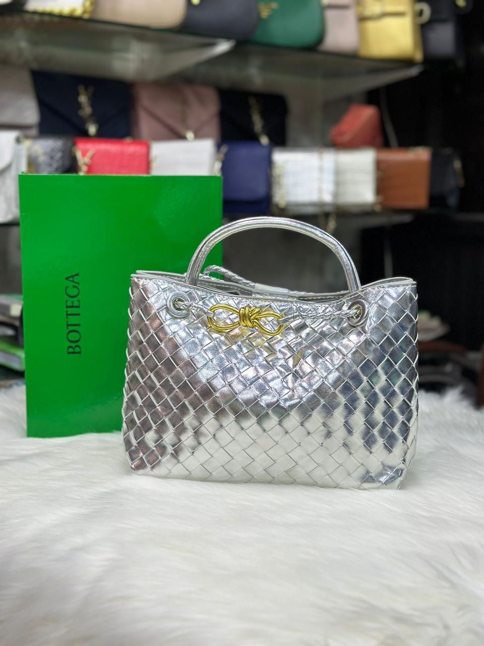 Bottega Veneta Handcrafted Cowhide Leather Tote