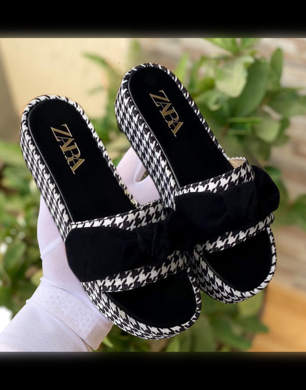 Zara Wedges B/W