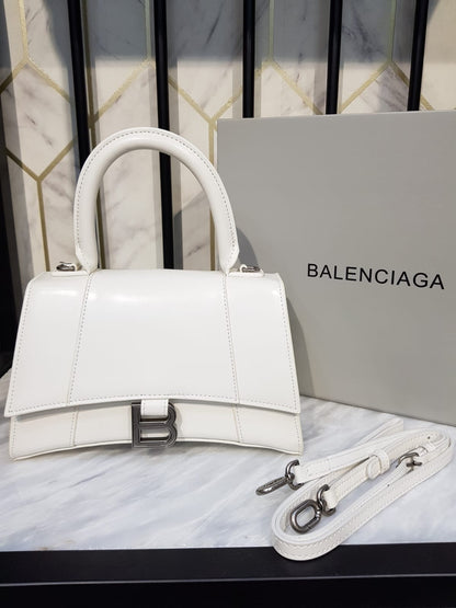 Balenciaga Women Hourglass Small Leather Bag