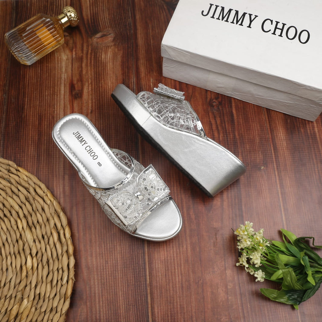 Jimmy Choo Butterfly Platform Wedges