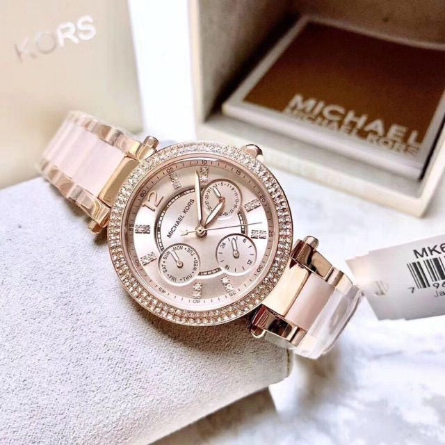 Michael Kors SS Chronograph Women Wrist Watch
