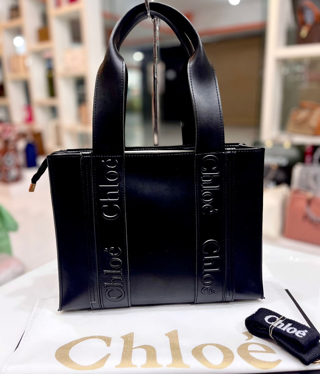 Chloe Cowhide Leather Tote