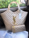 Saint Laurent Large Quilted Tote Bag