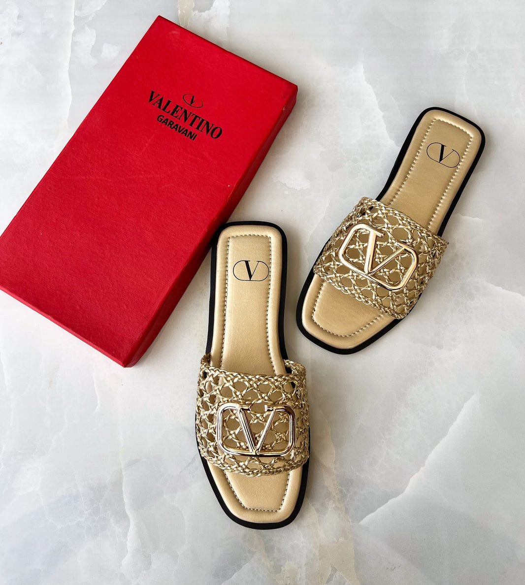 Valentino Net Knitted Sandals