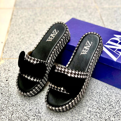 Zara Wedges B/W