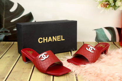 Chanel Leather Quilted Heels