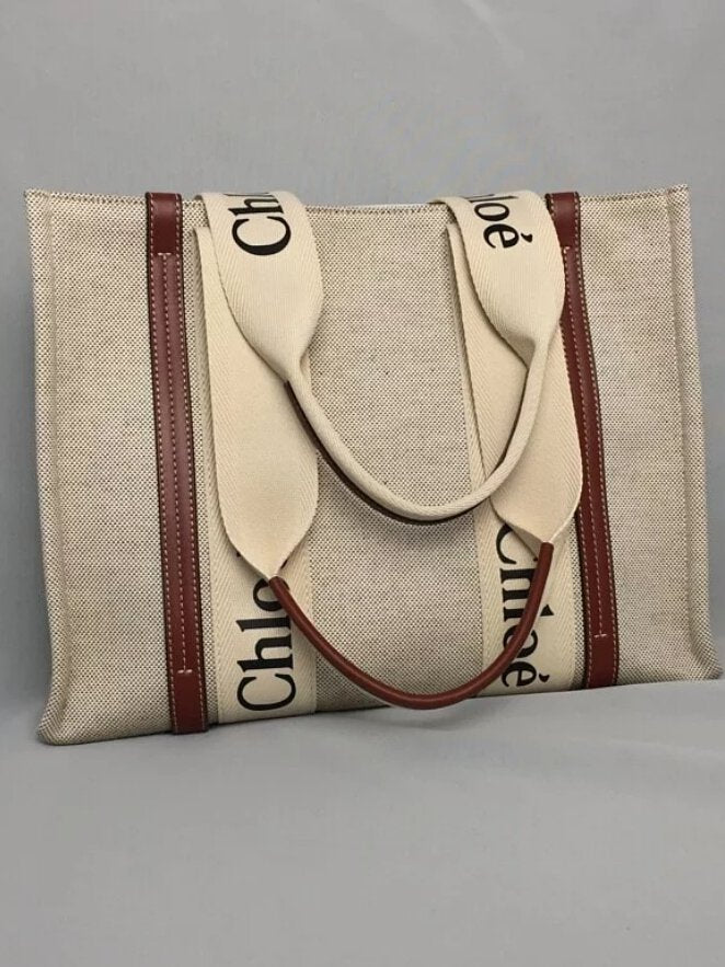 Chloe Canvas Woody Tote