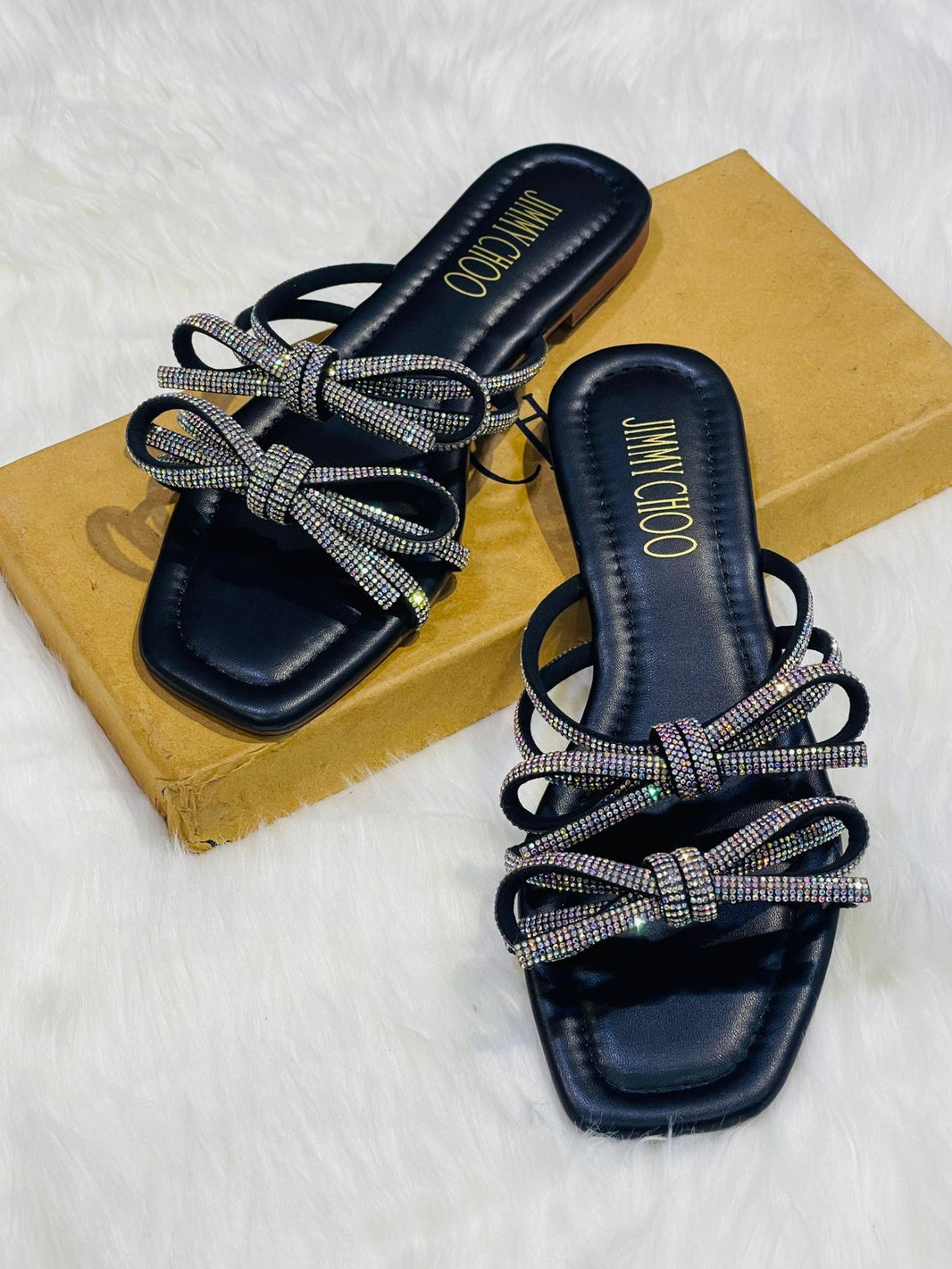 Jimmy Choo Double Bow Flats