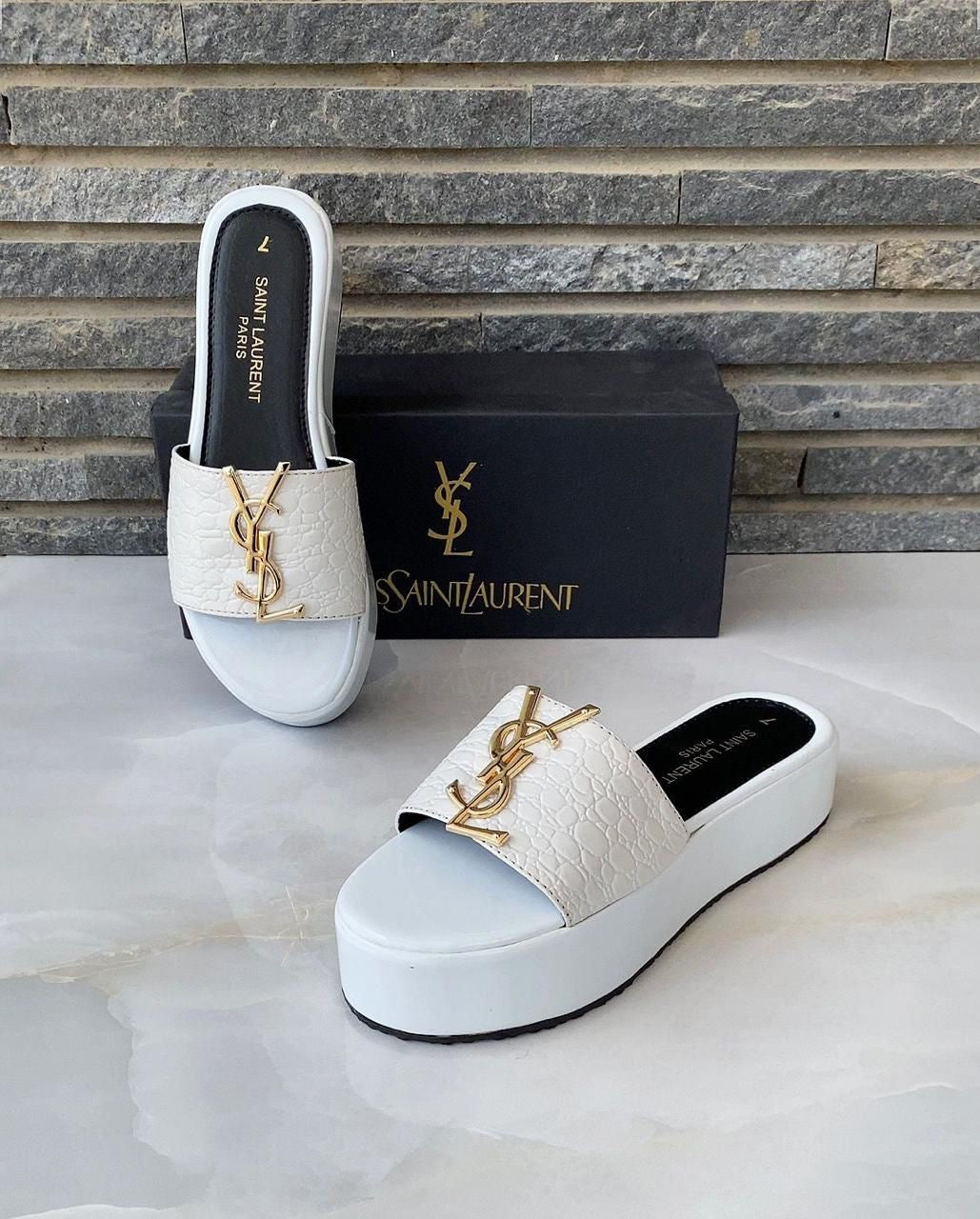 Saint Laurent Snake Iconic Wedges