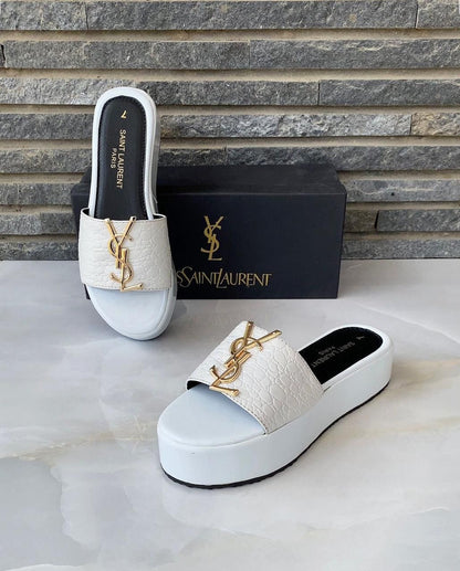 Saint Laurent Snake Iconic Wedges