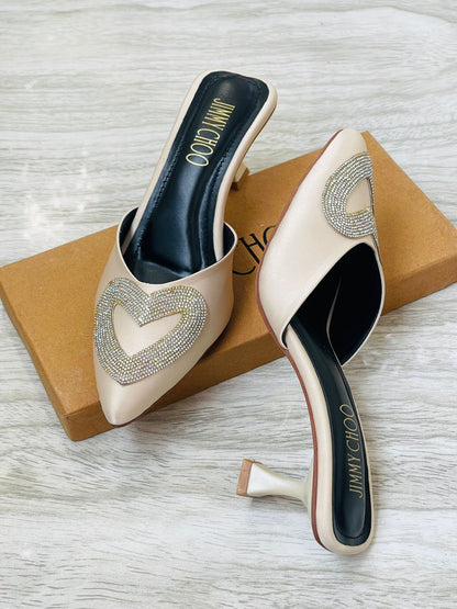 Jc Heart Embelished Heels