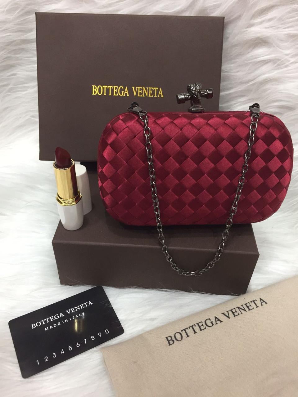 Bottega Veneta Satin Clutch Small