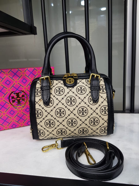 Tory Burch Mini T Monogram Barrel Bag