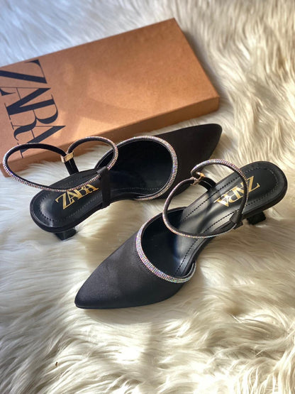 Zara Miasa Suede Heels