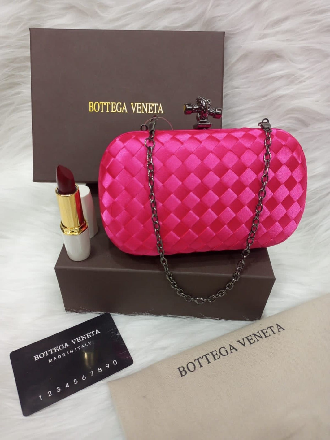 Bottega Veneta Satin Clutch Small