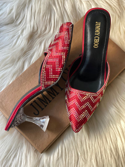 Jimmy Choo Duo Stone Heels