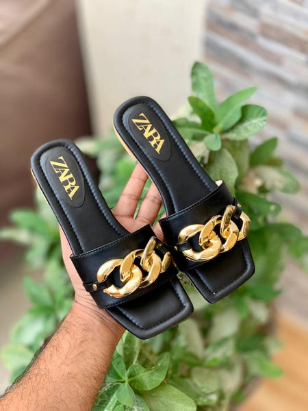 Zara Chain Flats