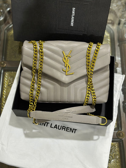 Saint Laurent Puffy Cowhide Leather Shoulder Bag