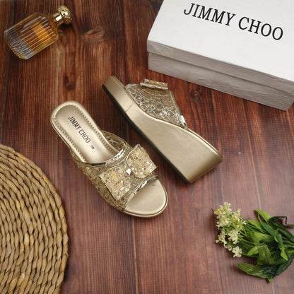 Jimmy Choo Butterfly Platform Wedges