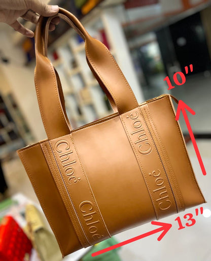 Chloe Cowhide Leather Tote