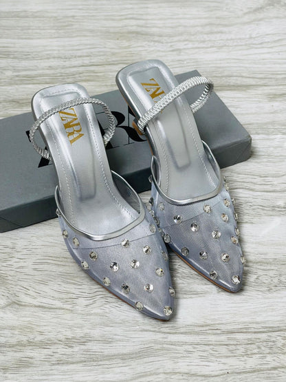 Zara Starlet Studded Heels