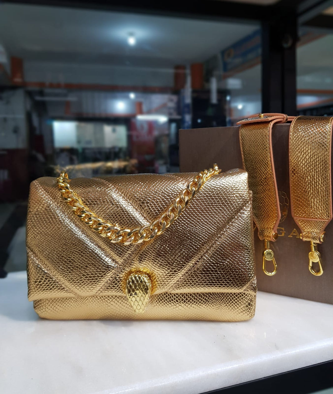 Bvlgari Serpenti Cabochon Crossbody Bag