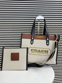 Coach Field Tote Bag w Pouch