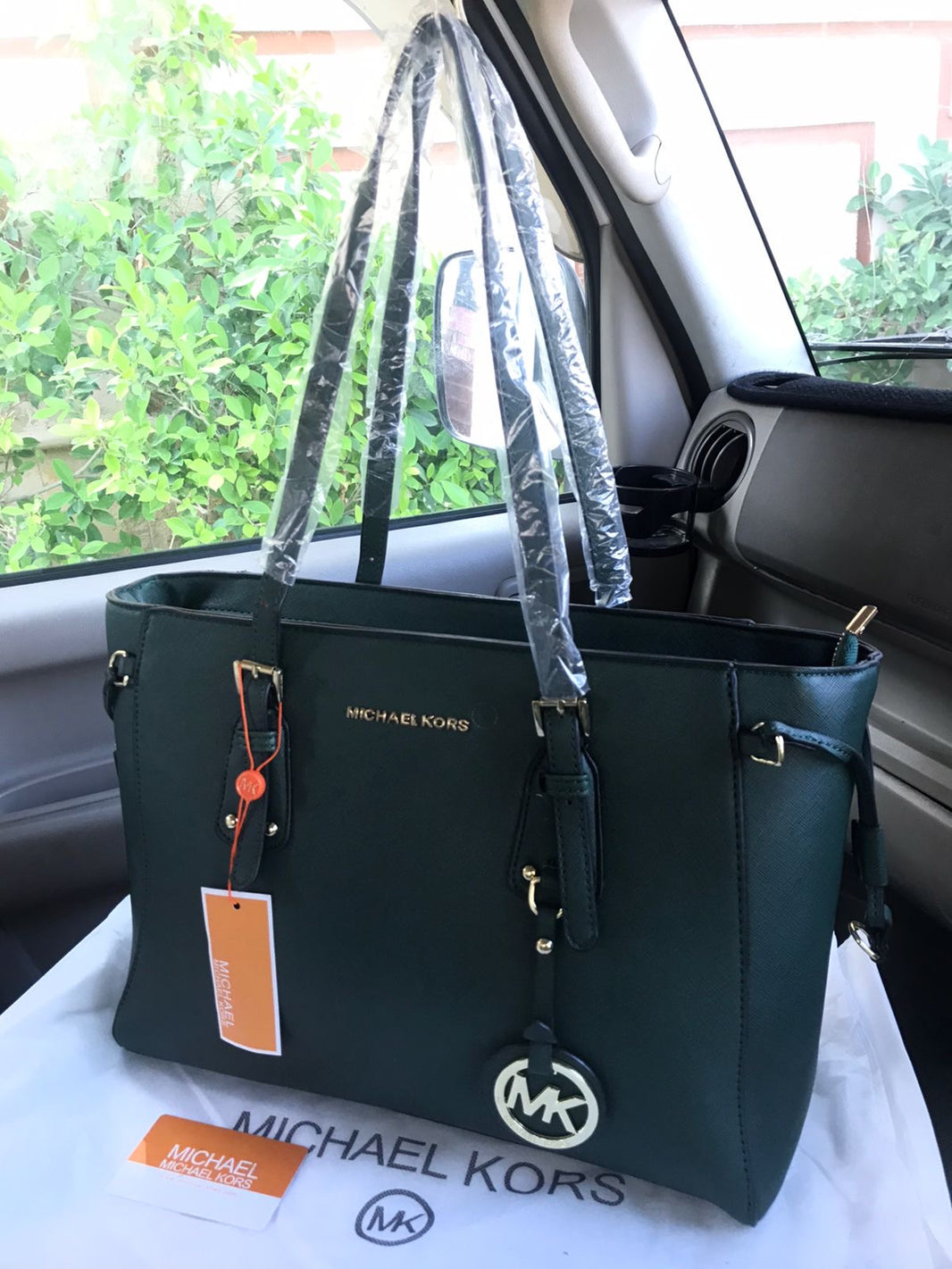 Michael Kors Side Belt Strap MM Tote Bag