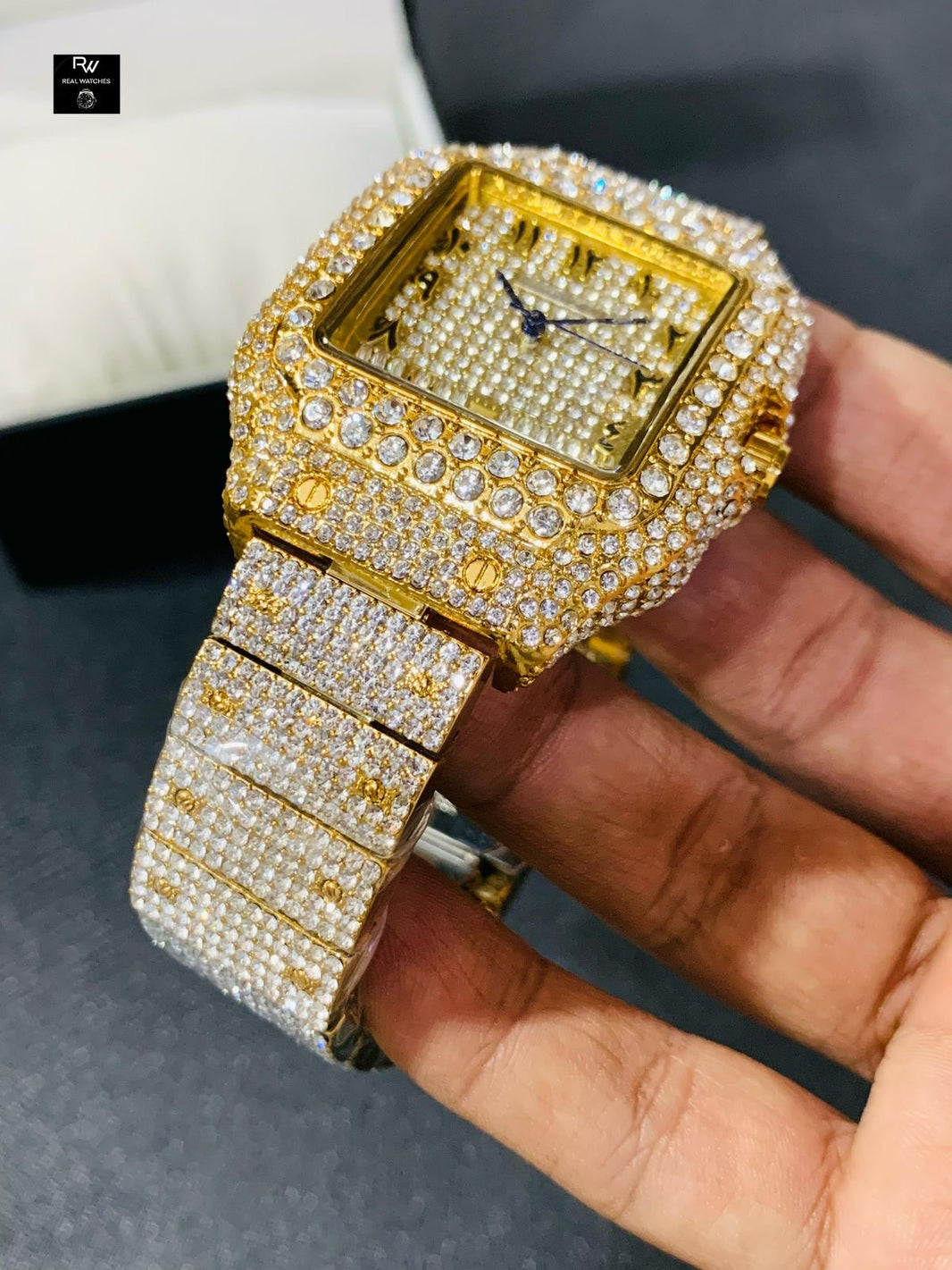 Cartier Square Diamontees Edition Watch