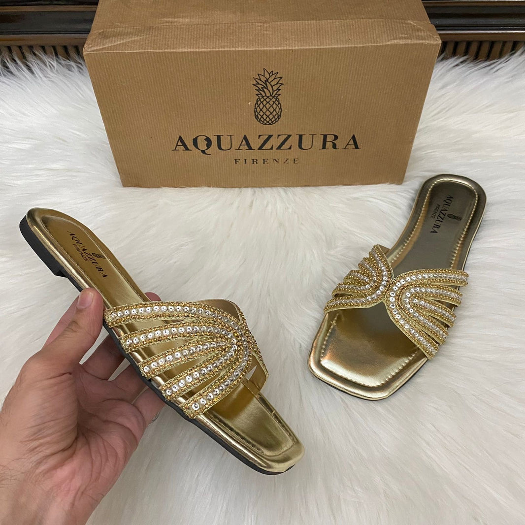 Aquazarra Embroided Sandals