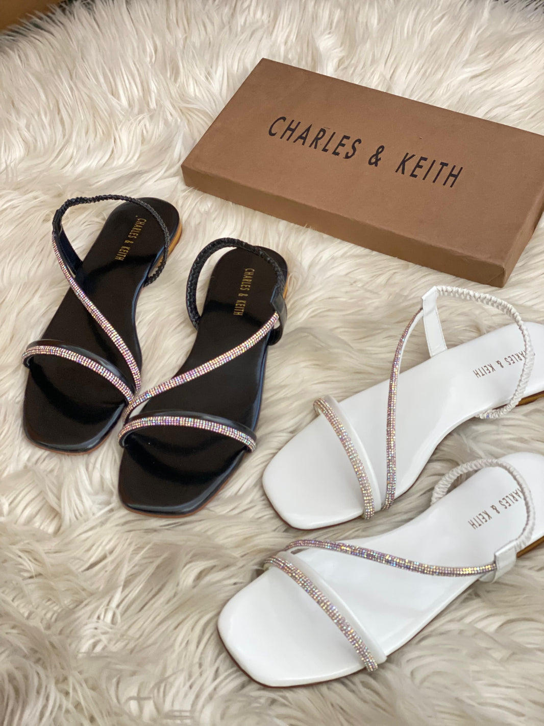 Charles & Keith Cross-strap Sandals