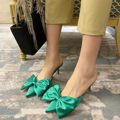 Zara Big Bowed Heel