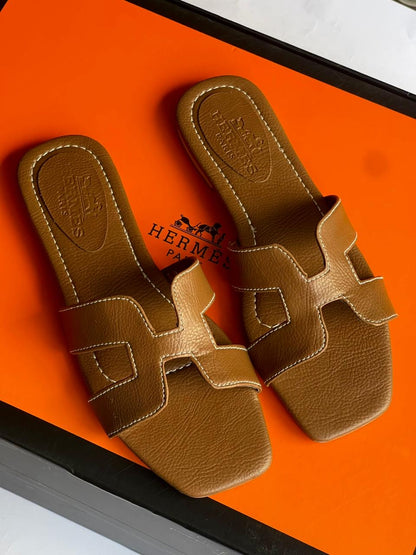 Hermes Cowhide Crafted Sandals