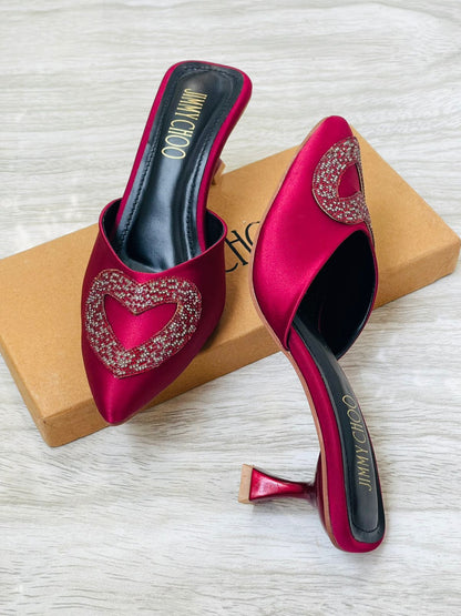 Jc Heart Embelished Heels
