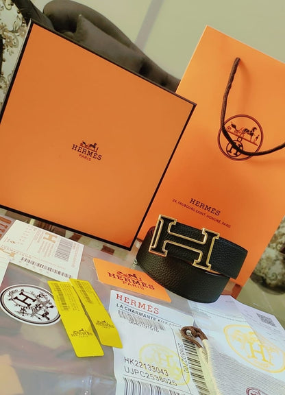 Hermes Two Sided Men Reversible Belt