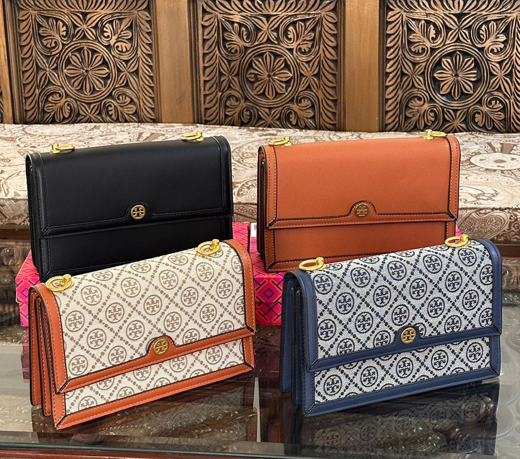 Tory Burch-T Monogram Jacquard  Shoulder Bag