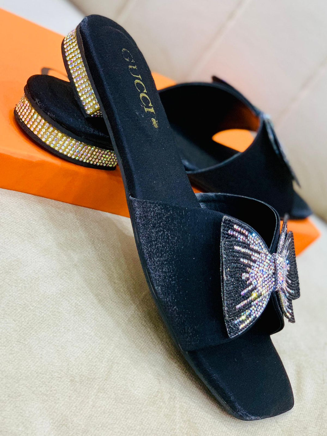 Gucci Butterfly Mash Slippers