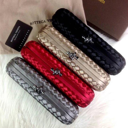 Bottega Veneta Satin Large Clutch